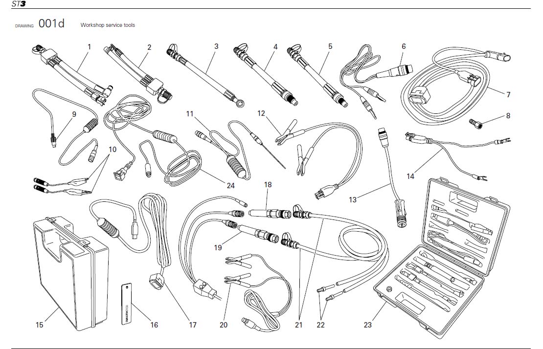 Diagram Workshop service tools for your 2007 Ducati ST3 Standard Standard 
