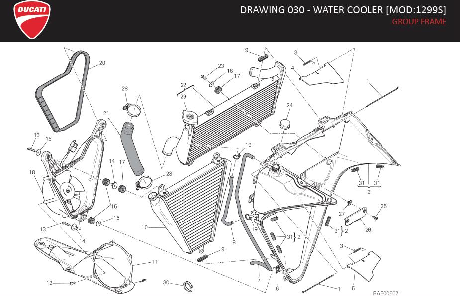 31DRAWING 030 - WATER COOLER [MOD:1299S]; GROUP FRAMEhttps://images.simplepart.com/images/parts/ducati/fullsize/SUPERBIKE1299S_EN_US_MY17118.jpg