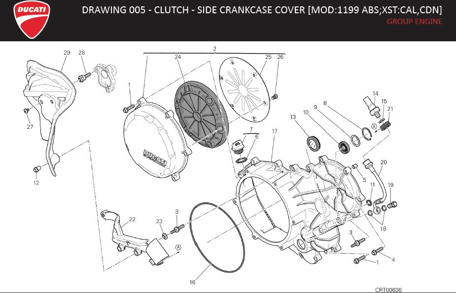 28DRAWING 005 - CLUTCH - SIDE CRANKCASE COVER [MOD:1199 ABS;XST:CAL,CDN]; GROUP ENGINEhttps://images.simplepart.com/images/parts/ducati/fullsize/SUPERBIKE_1199ABS_USA_EN_MY14022.jpg