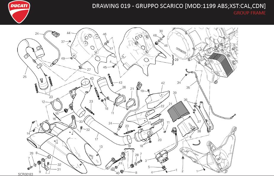 9DRAWING 019 - GRUPPO SCARICO [MOD:1199 ABS;XST:CAL,CDN]; GROUP FRAMEhttps://images.simplepart.com/images/parts/ducati/fullsize/SUPERBIKE_1199ABS_USA_EN_MY14082.jpg