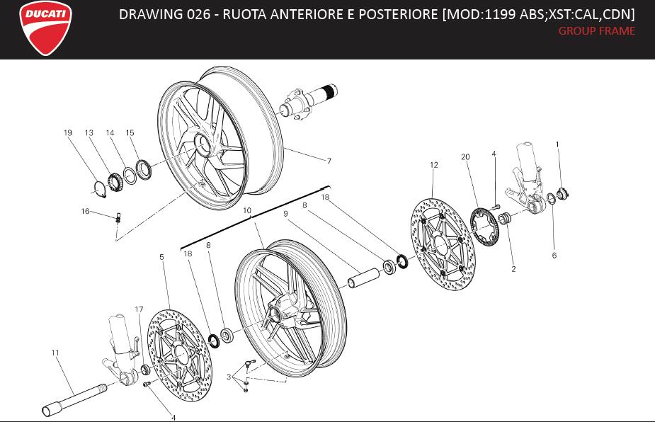 11DRAWING 026 - RUOTA ANTERIORE E POSTERIORE [MOD:1199 ABS;XST:CAL,CDN]; GROUP FRAMEhttps://images.simplepart.com/images/parts/ducati/fullsize/SUPERBIKE_1199ABS_USA_EN_MY14100.jpg