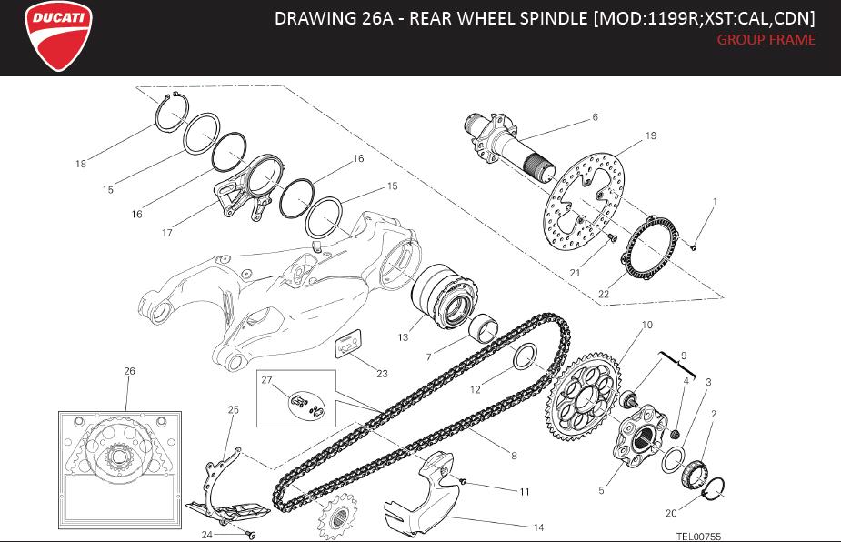 6DRAWING 26A - REAR WHEEL SPINDLE [MOD:1199R;XST:CAL,CDN]; GROUP FRAMEhttps://images.simplepart.com/images/parts/ducati/fullsize/SUPERBIKE_1199R_PANIGALE_USA_EN_MY14130.jpg