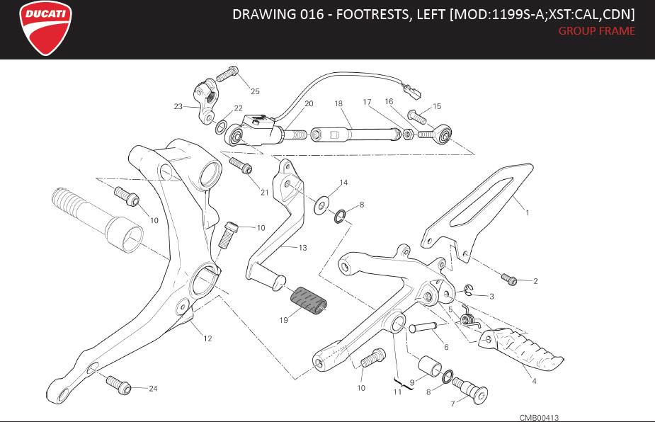 11DRAWING 016 - FOOTRESTS, LEFT [MOD:1199S-A;XST:CAL,CDN]; GROUP FRAMEhttps://images.simplepart.com/images/parts/ducati/fullsize/SUPERBIKE_1199S_ABS_USA_EN_MY14078.jpg