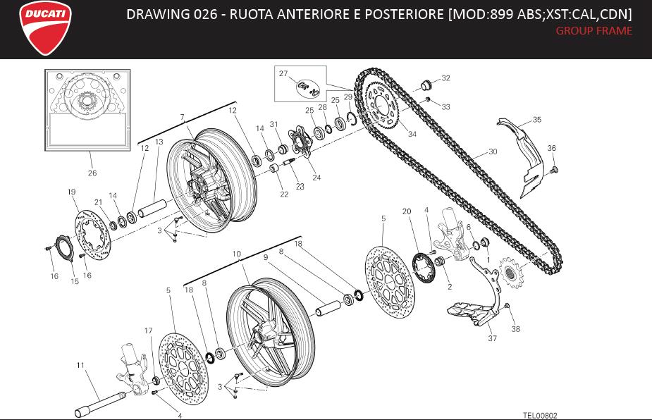 12DRAWING 026 - RUOTA ANTERIORE E POSTERIORE [MOD:899 ABS;XST:CAL,CDN]; GROUP FRAMEhttps://images.simplepart.com/images/parts/ducati/fullsize/SUPERBIKE_899_USA_EN_MY14094.jpg