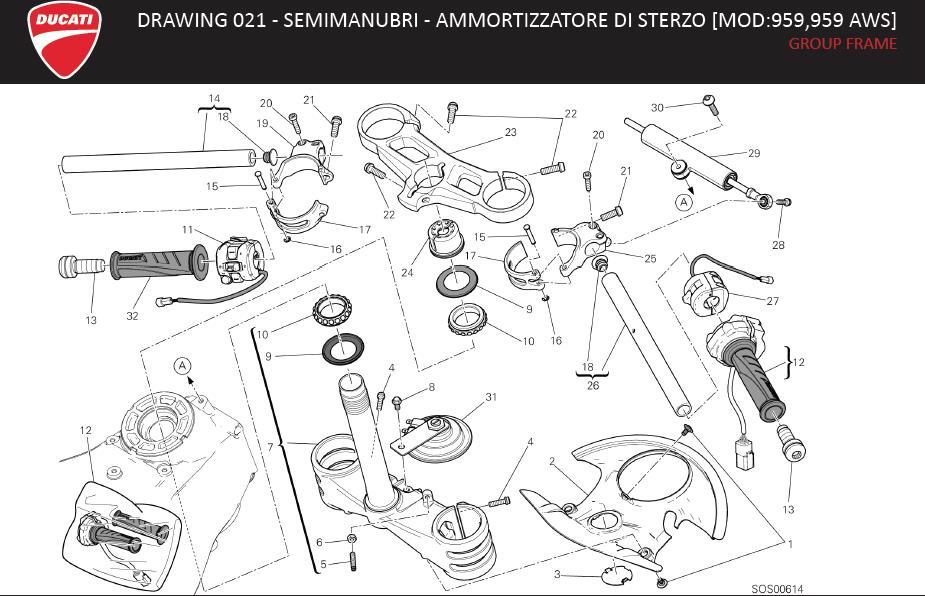 23DRAWING 021 - SEMIMANUBRI - AMMORTIZZATORE DI STERZO [MOD:959,959 AWS]; GROUP FRAMEhttps://images.simplepart.com/images/parts/ducati/fullsize/SUPERBIKE_959_MY16_USA_EN090.jpg