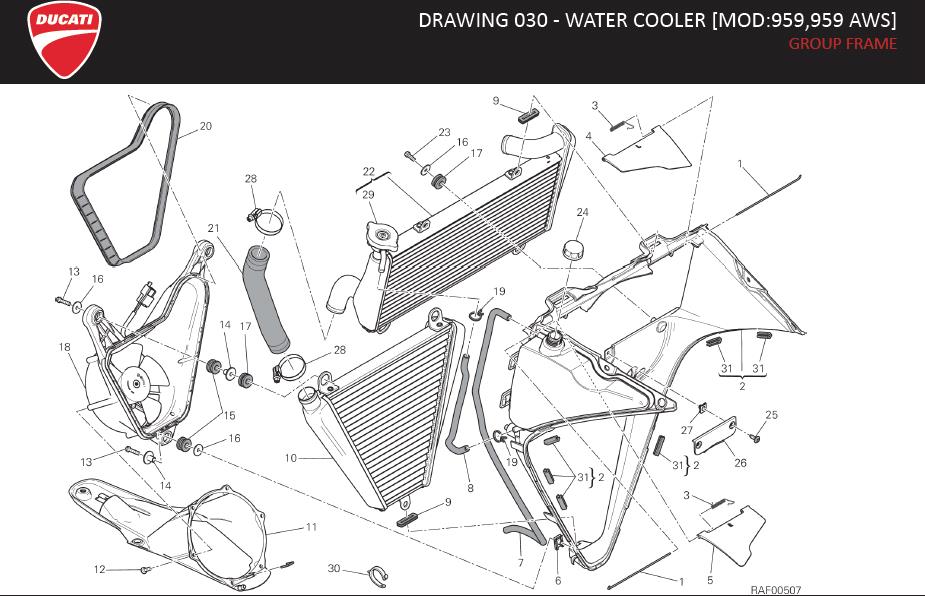 31DRAWING 030 - WATER COOLER [MOD:959,959 AWS]; GROUP FRAMEhttps://images.simplepart.com/images/parts/ducati/fullsize/SUPERBIKE_959_MY16_USA_EN114.jpg