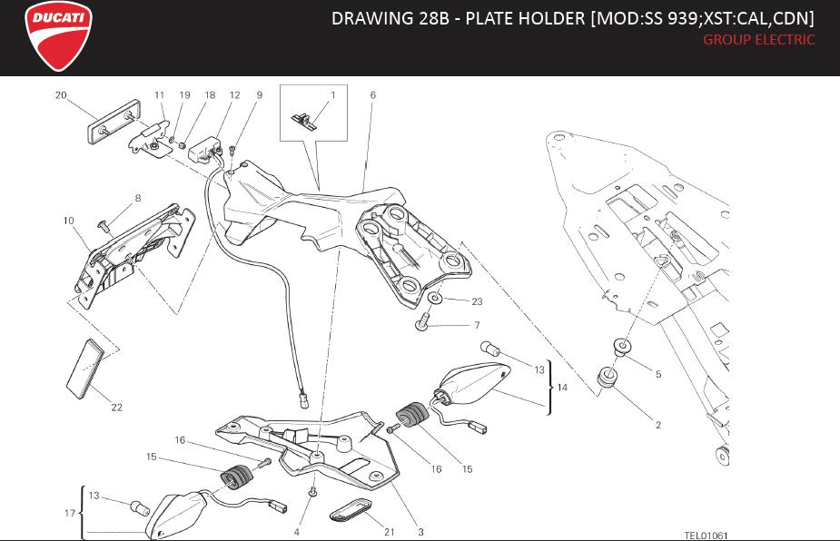 11DRAWING 28B - PLATE HOLDER [MOD:SS 939;XST:CAL,CDN]; GROUP ELECTRIChttps://images.simplepart.com/images/parts/ducati/fullsize/SUPERSPORT_EN_US_MY17016.jpg