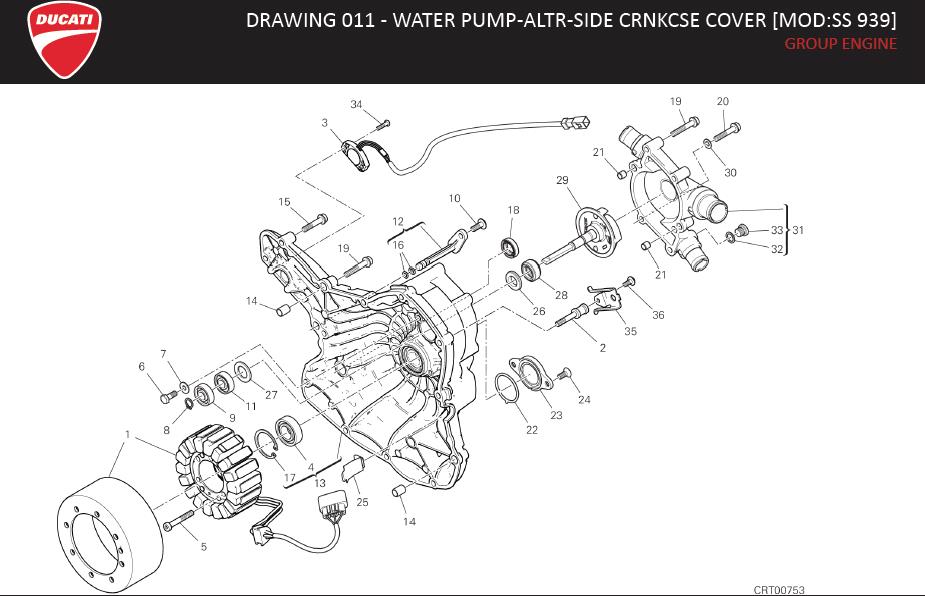 12DRAWING 011 - WATER PUMP-ALTR-SIDE CRNKCSE COVER [MOD:SS 939]; GROUP ENGINEhttps://images.simplepart.com/images/parts/ducati/fullsize/SUPERSPORT_EN_US_MY17038.jpg