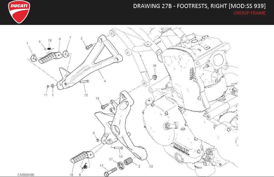 3DRAWING 27B - FOOTRESTS, RIGHT [MOD:SS 939]; GROUP FRAMEhttps://images.simplepart.com/images/parts/ducati/fullsize/SUPERSPORT_EN_US_MY17132.jpg