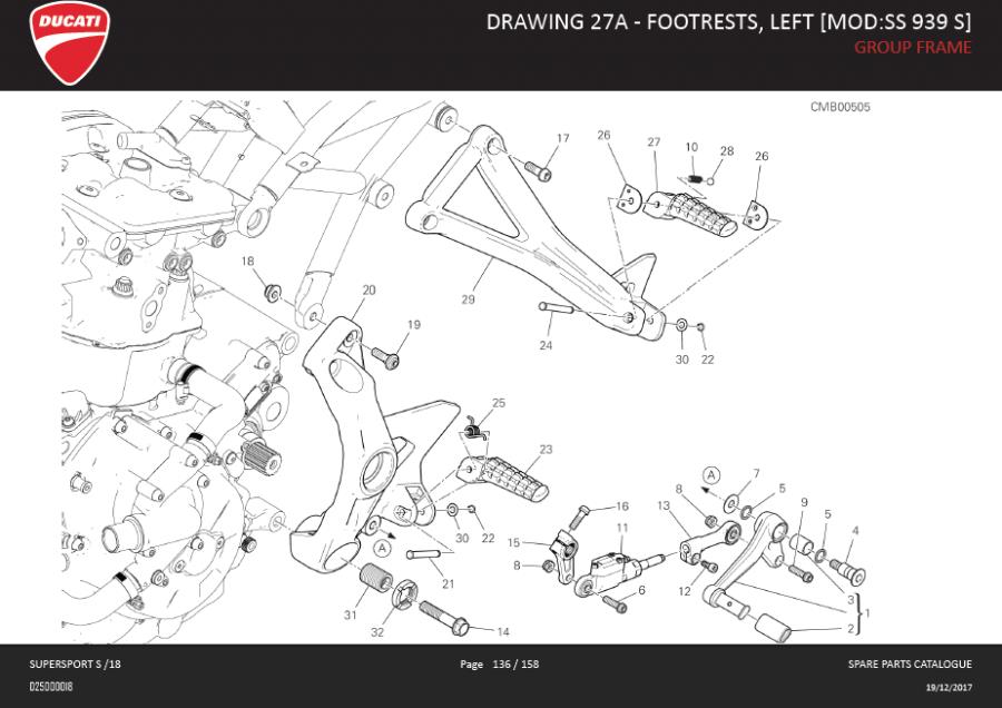 1DRAWING 27A - FOOTRESTS, LEFT [MOD:SS 939 S]; GROUP FRAMEhttps://images.simplepart.com/images/parts/ducati/fullsize/SUPERSPORT_S_EN_GB_MY18_DMH136.jpg