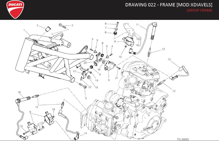 Ducati XDiavel Spark plug. ELETTRICO, IMPIANTO, DESTRO - 67040451A ...