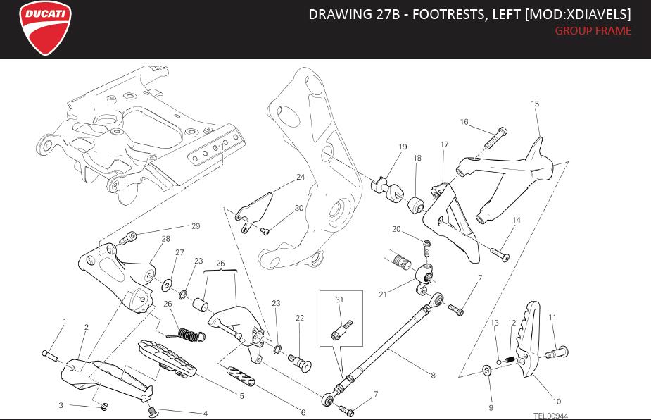 26DRAWING 27B - FOOTRESTS, LEFT [MOD:XDIAVELS]; GROUP FRAMEhttps://images.simplepart.com/images/parts/ducati/fullsize/XDVL_S_USA_MY16132.jpg