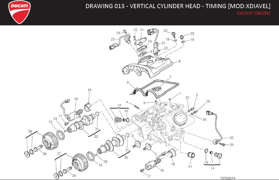 21DRAWING 013 - VERTICAL CYLINDER HEAD - TIMING [MOD:XDIAVEL]; GROUP ENGINEhttps://images.simplepart.com/images/parts/ducati/fullsize/XDVL_USA_MY16044.jpg