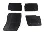 View Floor Mats - All Weather Thermoplastic Rubber , Black, 4 Piece Set Full-Sized Product Image