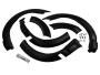 View Fender Flares by Air Design® - 4-Piece Set, Matte Black Full-Sized Product Image