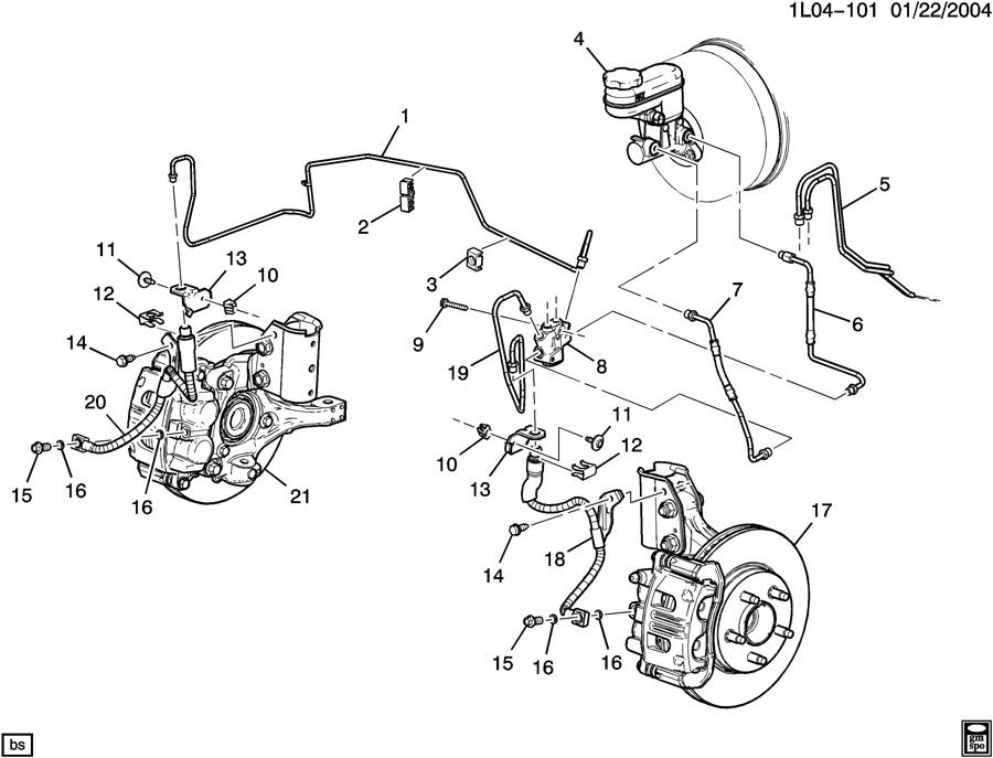 Chevrolet BRAKE LINES/FRONT