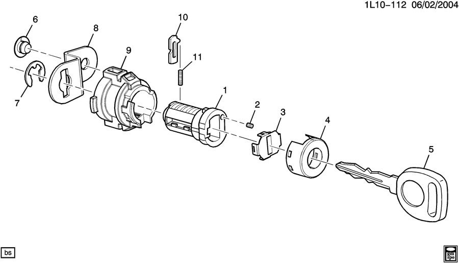 chevrolet-lock-cylinder-set-door