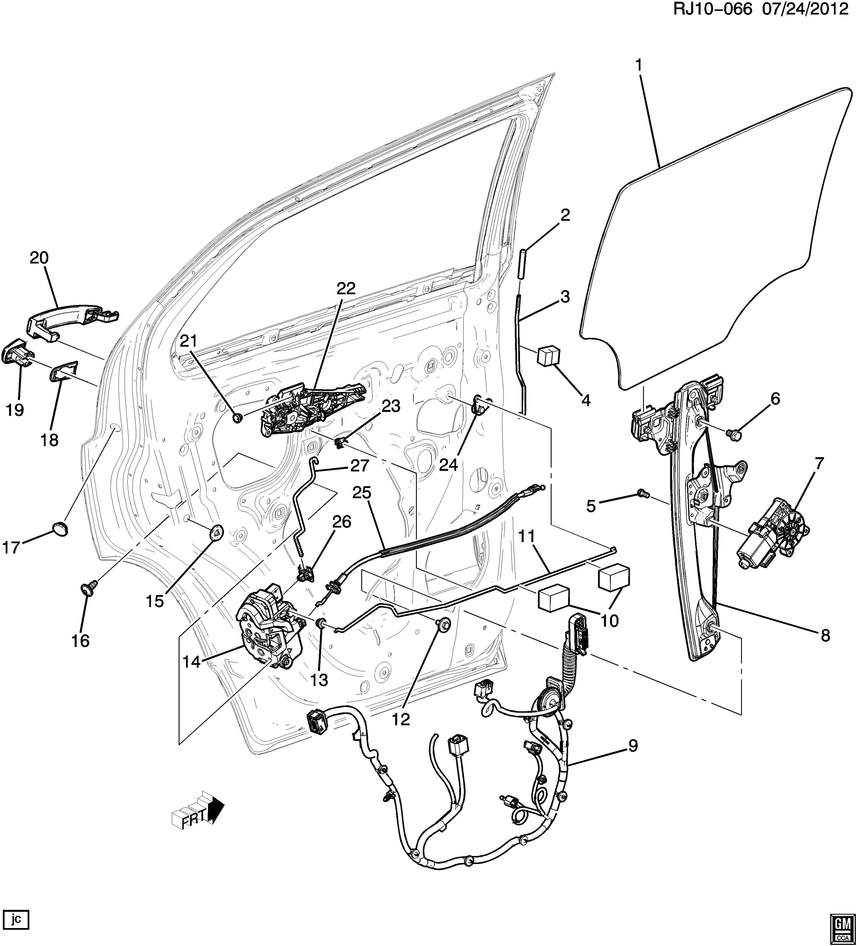 Chevrolet Trax DOOR HARDWARE/REAR PART 2