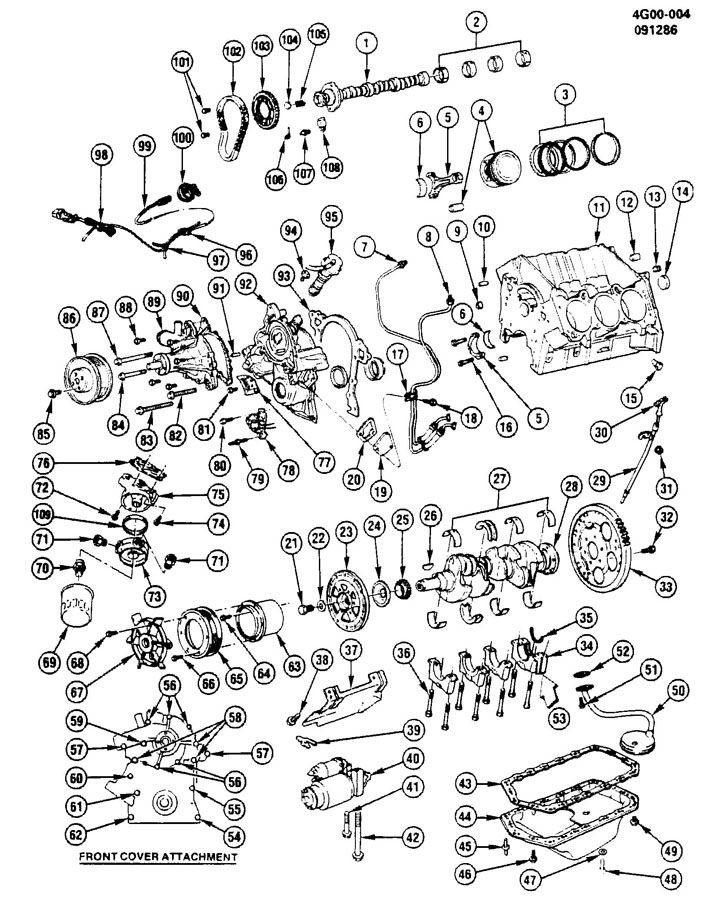 ENGINE ASM-3.8L V6 PART 1