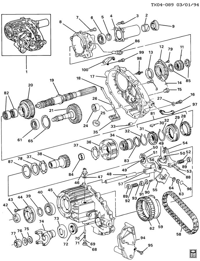 Chevrolet S10 Transfer Case 2155