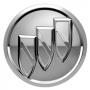 View Centre Cap - Brushed Aluminium with Monochrome Buick Logo Full-Sized Product Image 1 of 2