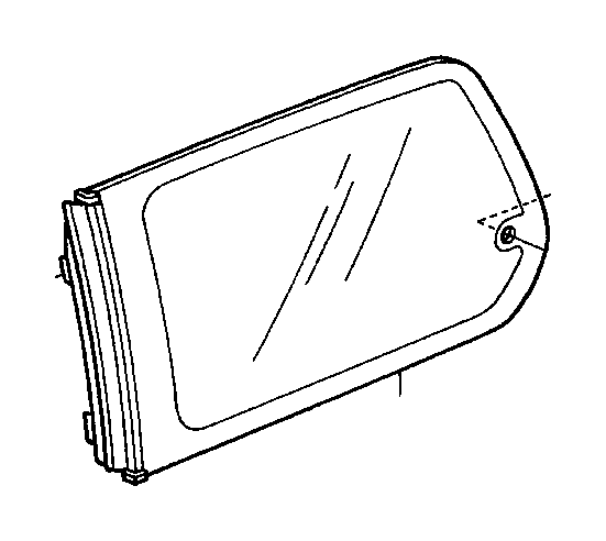View 73561-S0X-A01 GLASS, L. QUARTER (PRIVACY)   (APTECH)                       Full-Sized Product Image