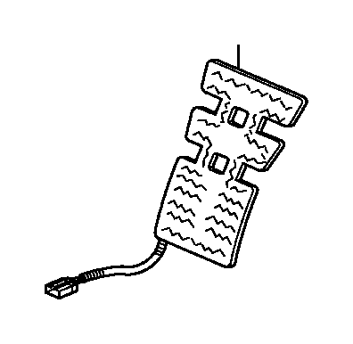 View 81524-SHJ-A42 HEATER, L. FR. SEAT-BACK                                     Full-Sized Product Image