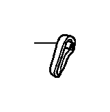 View 81339-SHJ-A01ZA KNOB, R. MIDDLE SEAT RECLINING*G64L*(OLIVE).  Full-Sized Product Image