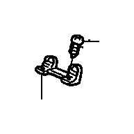 View 82119-SHJ-A01ZE HOOK, RR. CUSHION UTILITY     *NH598L*(ATLAS GRAY).  Full-Sized Product Image