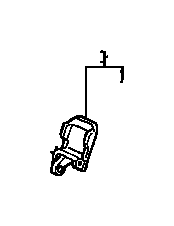 View 82269-SHJ-A01ZE LEVER ASSY., RR. SEAT LOCK    *NH598L*(ATLAS GRAY).  Full-Sized Product Image