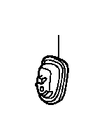 View 82128-S0X-A01ZH GARNISH, RR. SEAT-BACK HOOK   *NH598L*(ATLAS GRAY).  Full-Sized Product Image