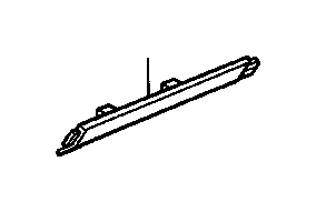 View 83271-SM4-A03ZC GARNISH, L. RR. ROOF SIDE     *B46L*(LOFTY BLUE).  Full-Sized Product Image