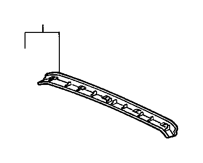 View 83220-SV5-A00ZD GARNISH, RR. ROOF *YR169L*(MILD BEIGE).  Full-Sized Product Image