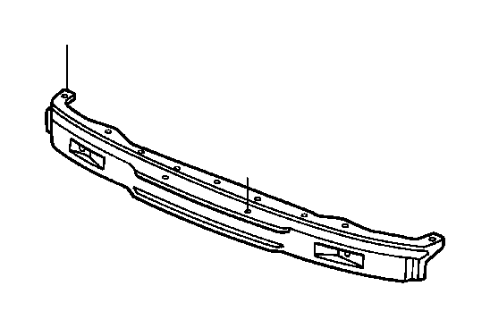 View 71130-SV5-A00 BEAM, FR. BUMPER                                             Full-Sized Product Image