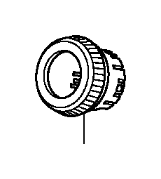 View 79504-SWA-A01ZA KNOB, DIAL *NH167L*(GRAPHITE BLACK).  Full-Sized Product Image