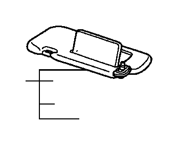 View 83280-SWA-A83ZC SUNVISOR ASSY., L. *YR327L*   (MIRROR)(PEARL IVORY).  Full-Sized Product Image