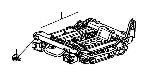 View 82534-SWA-A01 BOLT, L. RR. SEAT CUSHION     HINGE                          Full-Sized Product Image