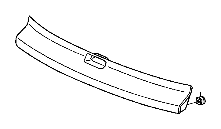 View 74895-SXS-A01ZM GARNISH ASSY., TAILGATE       (LOWER) *NH731P*(CRYSTAL BLACK PEARL).  Full-Sized Product Image