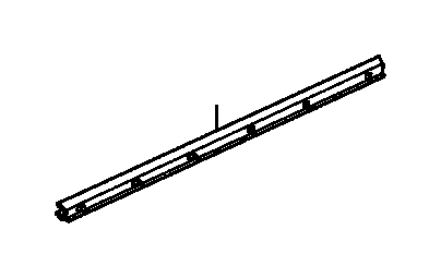 View 72375-SZA-A01 WEATHERSTRIP, L. FR. DOOR     (INNER)                        Full-Sized Product Image