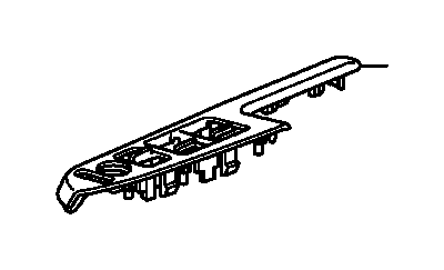 View 83561-SZA-A01ZC BASE, FR. SWITCH PANEL        *NH686L* (MASTER)(WARM GRAY).  Full-Sized Product Image