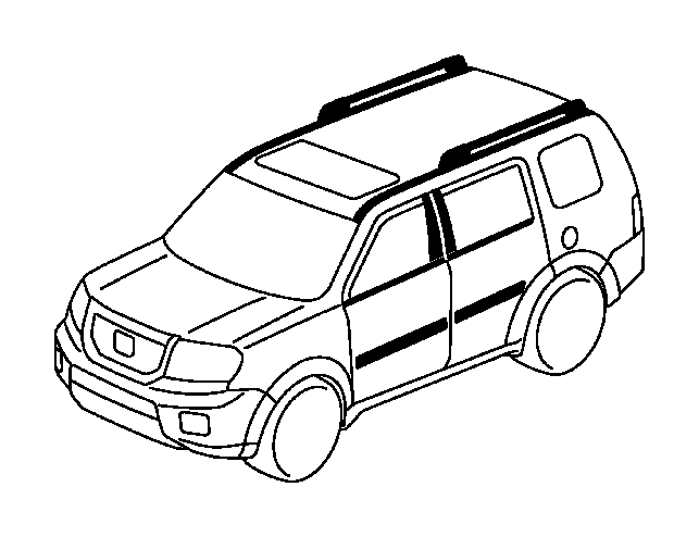 View 75323-SZA-A02ZA PROTECTOR, L. RR. DOOR *NH533*(BUMPER DARK GRAY).  Full-Sized Product Image