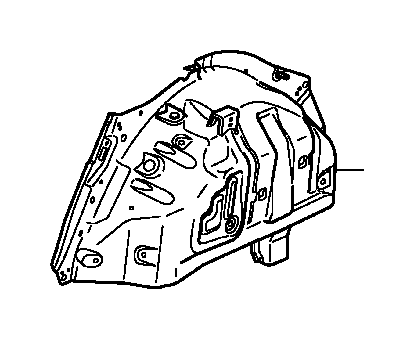 View 64730-SZA-A00ZZ WHEELHOUSE, L. RR.                                           Full-Sized Product Image