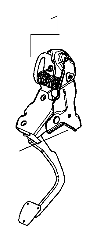 View 46910-T5R-A21 PEDAL, CLUTCH Full-Sized Product Image