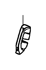 View 82621-T5R-A11ZA COVER, L. RR. SEAT LOCK       *NH900L*(DEEP BLACK).  Full-Sized Product Image