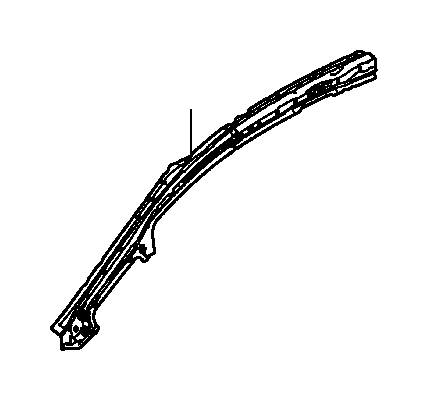 View 63520-T5R-305ZZ STIFFENER, L. FR. PILLAR                                     Full-Sized Product Image