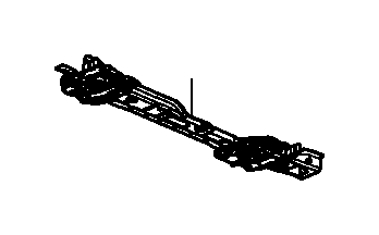 View 04603-T7W-A00ZZ CROSSMEMBER SET, FR. BULKHEAD (LOWER)                        Full-Sized Product Image