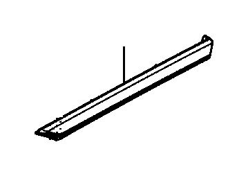 View 83754-TBA-A51ZA PANEL ASSY., L. RR. TRIM      *NH869L*(GRAND BONHEUR SILVER).  Full-Sized Product Image