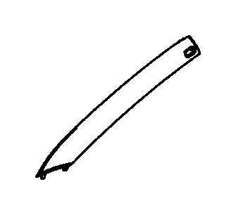 View 84151-TBA-A12ZA GARNISH ASSY., L. FR. PILLAR  *NH900L*(DEEP BLACK).  Full-Sized Product Image