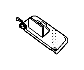 View 83230-TK8-A01ZB SUNVISOR ASSY., R. *NH686L*(WARM GRAY).  Full-Sized Product Image