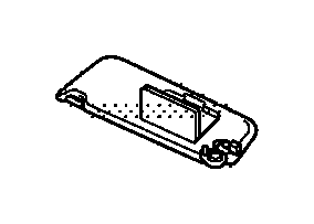 View 83280-TK8-A01ZC SUNVISOR ASSY., L. *YR400L*(SIENNA BEIGE).  Full-Sized Product Image